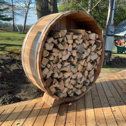 Cedar Firewood Storage