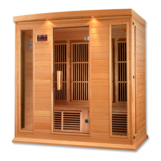 Maxxus 3-4 Person Hemlock Low EMF FAR Infrared Sauna (Model MX-K406-01)