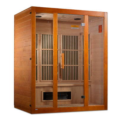 Maxxus 3-Person Hemlock Low EMF FAR Infrared Sauna (Model MX-J306-02S)