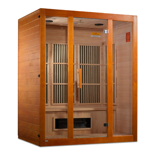 Maxxus 3-Person Hemlock Low EMF FAR Infrared Sauna (Model MX-J306-02S)