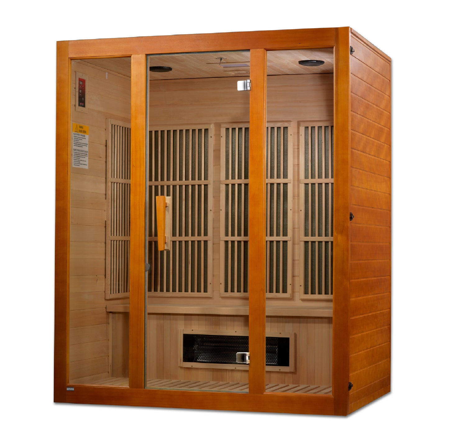 Maxxus 3-Person Hemlock Low EMF FAR Infrared Sauna (Model MX-J306-02S)