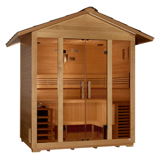 Golden Designs “Vorarlberg” 5-Person Traditional Outdoor Sauna (Model GDI-8105-01)