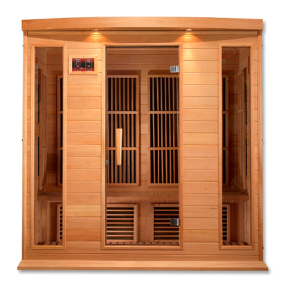 Maxxus 3-4 Person Hemlock Low EMF FAR Infrared Sauna (Model MX-K406-01)