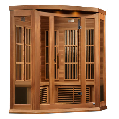 Maxxus 3-Person Red Cedar Near Zero EMF FAR Infrared Sauna (Model MX-K356-01-ZF Ced)