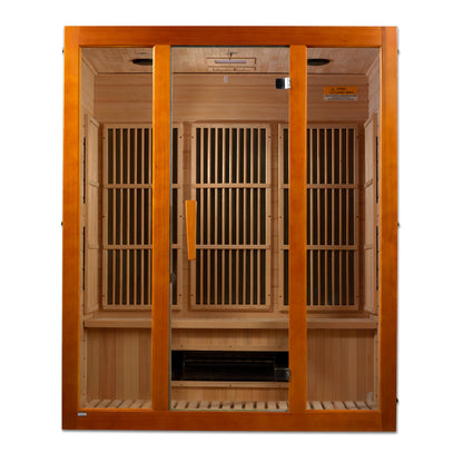 Maxxus 3-Person Hemlock Low EMF FAR Infrared Sauna (Model MX-J306-02S)