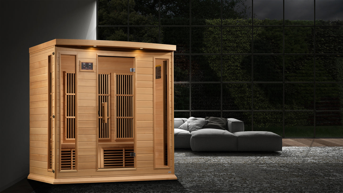 Maxxus 3-4 Person Hemlock Low EMF FAR Infrared Sauna (Model MX-K406-01)