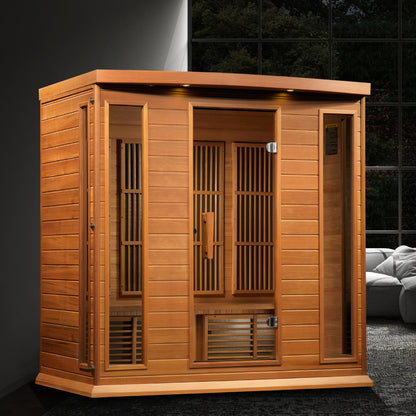Maxxus 3-Person Low EMF FAR Infrared Sauna (Model MX-K406-01 Hemlock)