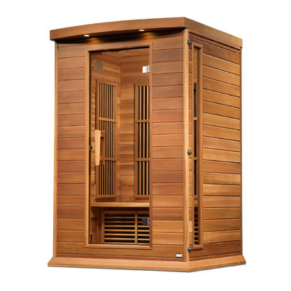 Maxxus 2-Person Red Cedar Low EMF FAR Infrared Sauna (Model MX-K206-01 CED)