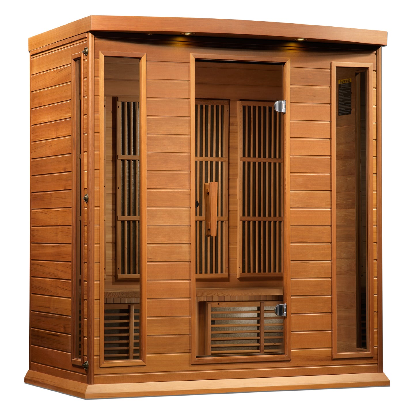 Maxxus 3-Person Low EMF FAR Infrared Sauna (Model MX-K406-01 Hemlock)