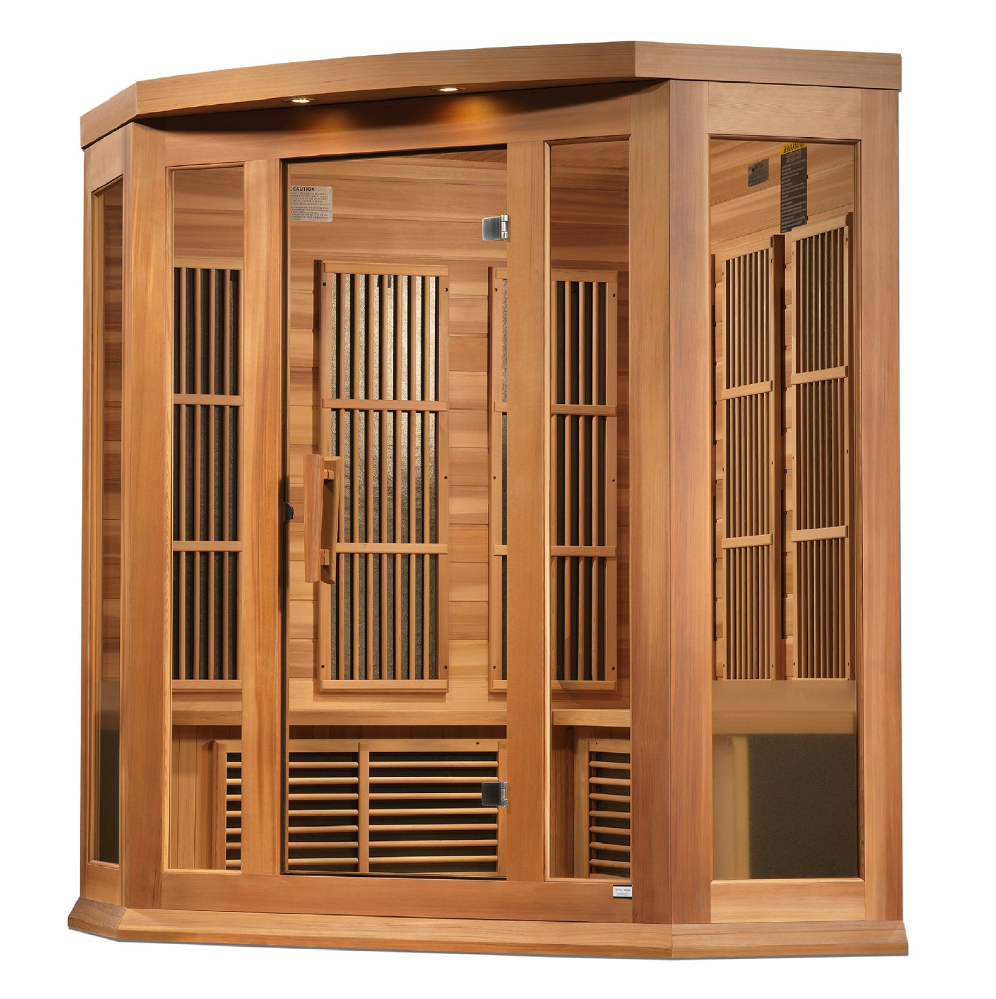 Maxxus 3-Person Red Cedar Low EMF FAR Infrared Sauna (Model MX-K356-01 CED)
